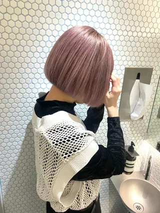 ショート cinq所属・ハイライトカラー ❤︎hirokoのヘアスタイル