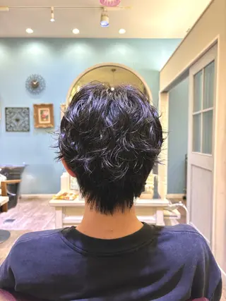 パーマ メンズ のどか 노도카のヘアスタイル