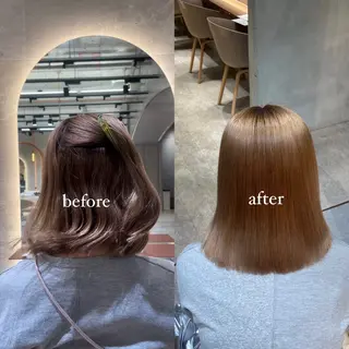ミディアム 🦋美髪矯正、髪質 改善のプロ🦋アオイのヘアスタイル