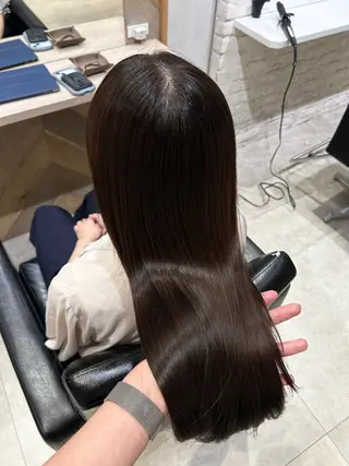 ロング カラー 松本 奈々のヘアスタイル