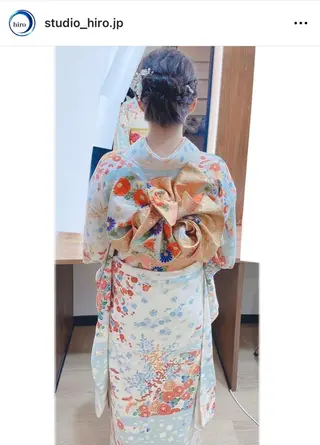 セミロング 京都.祇園セットサロン:スタジオ ヒロ【Studio hiro】所属・ヒロ(hiro) •スタジオヒロのヘアスタイル