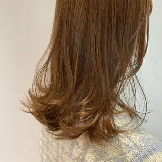 ミディアム GO TODAY SHAiRE SALON 原宿Stella店所属・𓍯柔らかhair 𓍯 yukinoのヘアスタイル