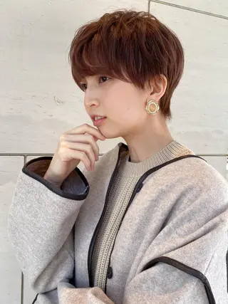 ショート カラー 女性が憧れる ショート/角田愛和のヘアスタイル