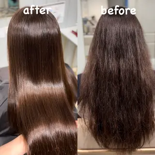 ミディアム カラー 美髪縮毛矯正/髪質 改善/Lecielのヘアスタイル