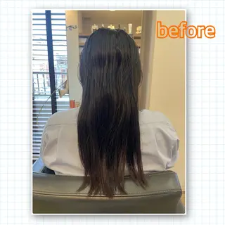 ロング アミーベル🧸🧡 井口店✂️しおりのヘアスタイル