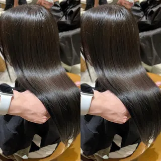 ロング 服部大地/ブリーチ 無しWカラー髪質改善のヘアスタイル