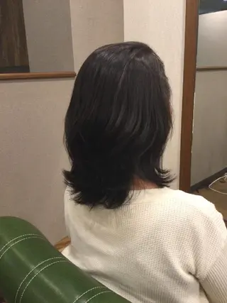 セミロング 【gene 高円寺】 成沢　仁臣のヘアスタイル