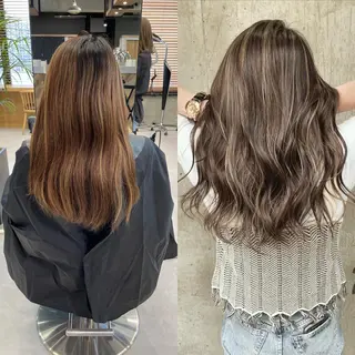 ロング カラー ヘアアレンジ TATSUYA アートディレクターのヘアスタイル