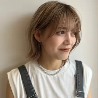 ミディアム カラー 💙ルル💙 ハイトーン/レイヤーのヘアスタイル