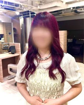 ロング カラー 塚下 怜菜のヘアスタイル