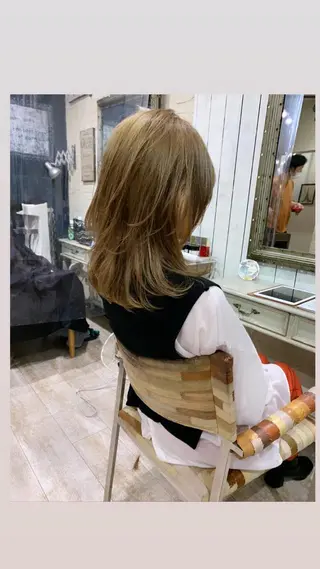 ミディアム 新宿/髪質改善 /透け感/Sotaのヘアスタイル