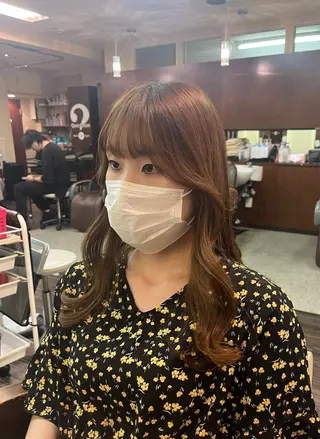 セミロング 💎森 ハリス誠一💎のヘアスタイル