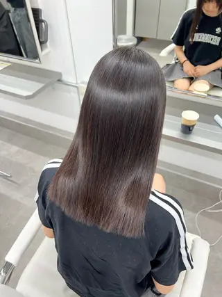 セミロング "美髪"ストレート 矯正/佐野友尉のヘアスタイル