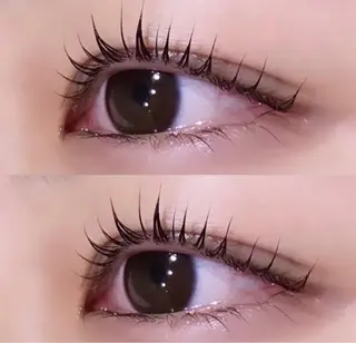 マツエク・マツパ eve🐰束間まつ毛 /透明感カラーのマツエク・マツパデザイン