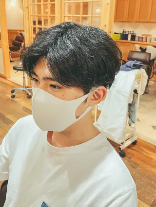 パーマ メンズ 吉田 浩太郎のヘアスタイル