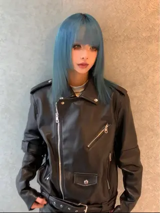 ミディアム カラー デザインカラー⭐︎★ 🐆hyoma🐆のヘアスタイル