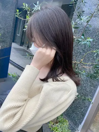 ミディアム カラー ✴︎まえた さやか✴︎のヘアスタイル