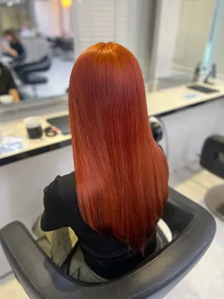 ロング カラー ヘアアレンジ 韓国風🤍グレ ージュ🤍たくみのヘアスタイル