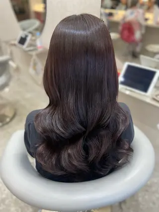 ロング カラー 新宿/韓国ヘア 中明度カラー/かやのヘアスタイル