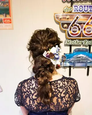 ロング ヘアアレンジ FUNIC style-Gのヘアスタイル