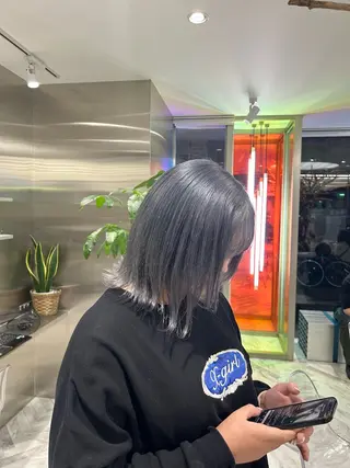 ショート カラー メンズ/ボブ/パーマ /くるみのマツエク・マツパデザイン