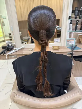 ロング ヘアアレンジ 韓国ヘアメイク🎀/ 縮毛矯正✨山本媛香のヘアスタイル