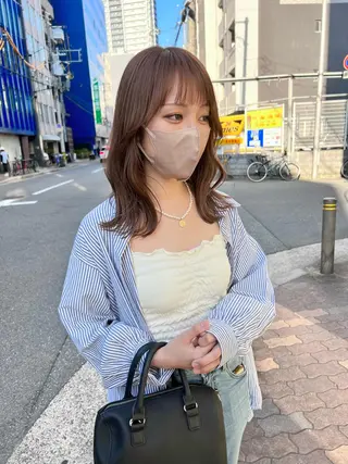 ミディアム カラー 樫原裕二 /柔らかいカラーのヘアスタイル