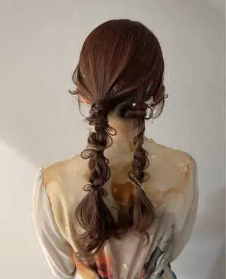 ロング カラー ヘアアレンジ autre所属・大久保 ひでなりのヘアスタイル