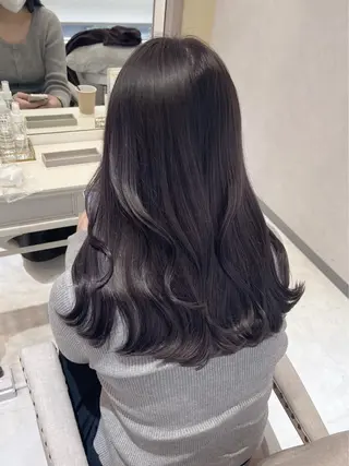 ロング カラー Rinka/梅田/ 透け感カラー🤎のヘアスタイル
