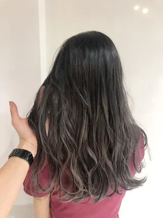 ロング カラー ブリーチ&似合せボブ 田中寛十のヘアスタイル