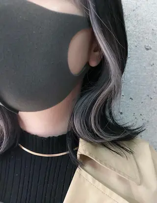 ミディアム カラー ブリーチ/ボブ ショート/はらのヘアスタイル