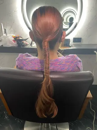 ロング ヘアアレンジ 籾木 美優のヘアスタイル