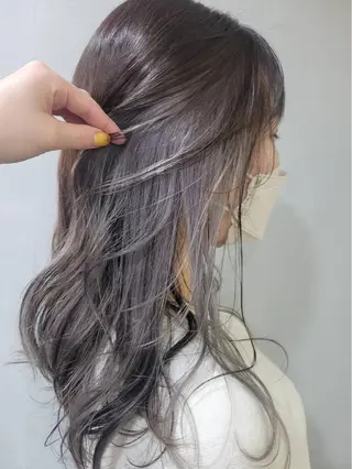 ロング カラー 舟橋 りんかのヘアスタイル