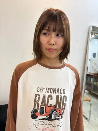 ショート カラー パーマ NOUN所属・eri kinjoのヘアスタイル