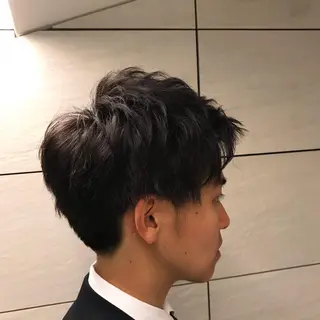 パーマ メンズ レイヤー・波巻き RYOSUKEのヘアスタイル