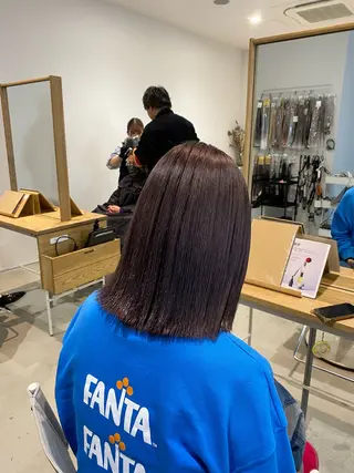 ミディアム カラー yate'/ Wカラー/小出捷也のヘアスタイル