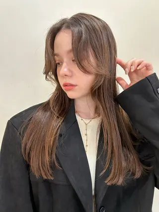 ロング 顔周り/レイヤー/ 透明感/あやか💕のヘアスタイル