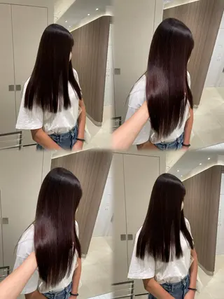 セミロング カラー ヘアアレンジ Ella所属・nana【艶髪】/ レイヤー/縮毛矯正のヘアスタイル