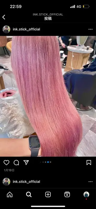 ロング 透明感カラー/カット 髪質改善/森栄範のヘアスタイル