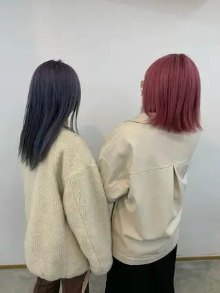 ミディアム カラー cirrus🕊 韓国ヘア♡山縣あかりのヘアスタイル