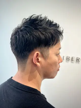 メンズ アイブロウ 銀座メンズ ビジネスショートのヘアスタイル