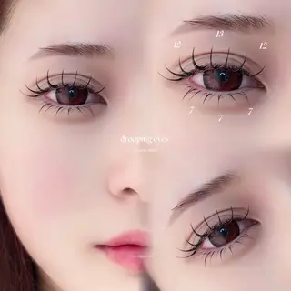 マツエク・マツパ Nozomi 韓国風束感まつ毛🩵のマツエク・マツパデザイン