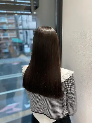 ロング カラー レイヤー/艶カラー /韓国ヘア/高松のヘアスタイル