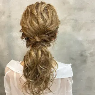 ロング まつパ・ヘアセット ♡Chinami♡のマツエク・マツパデザイン