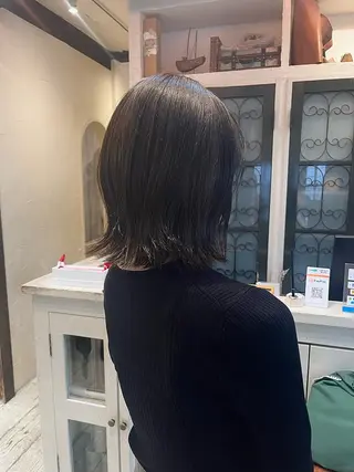 ミディアム Belle 並木通り店所属・rena/ パーマ/カラーのヘアスタイル