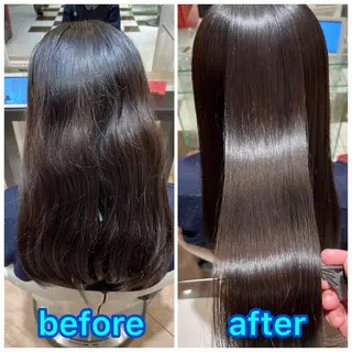 セミロング 髪質改善美容師 鈴木のヘアスタイル