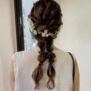 ロング ヘアアレンジ 似合わせヘア🤍 面田法子のヘアスタイル