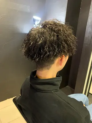 ショート メンズ メンズパーマ/難波/ 心斎橋　室園亮佑のヘアスタイル