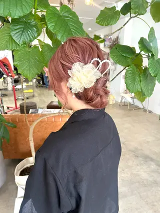 ロング ヘアアレンジ hair make anjii和泉店所属・anjii リンのヘアスタイル