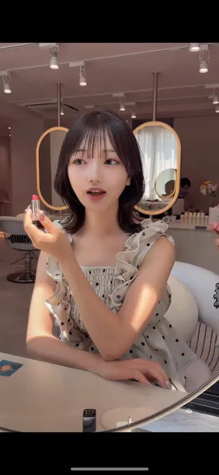 ミディアム カラー sand 池袋所属・sand🎀 似合わせカット♡桃花のヘアスタイル